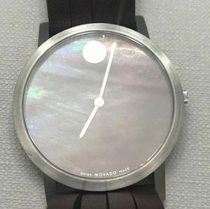 MOVADO woman's leather watch